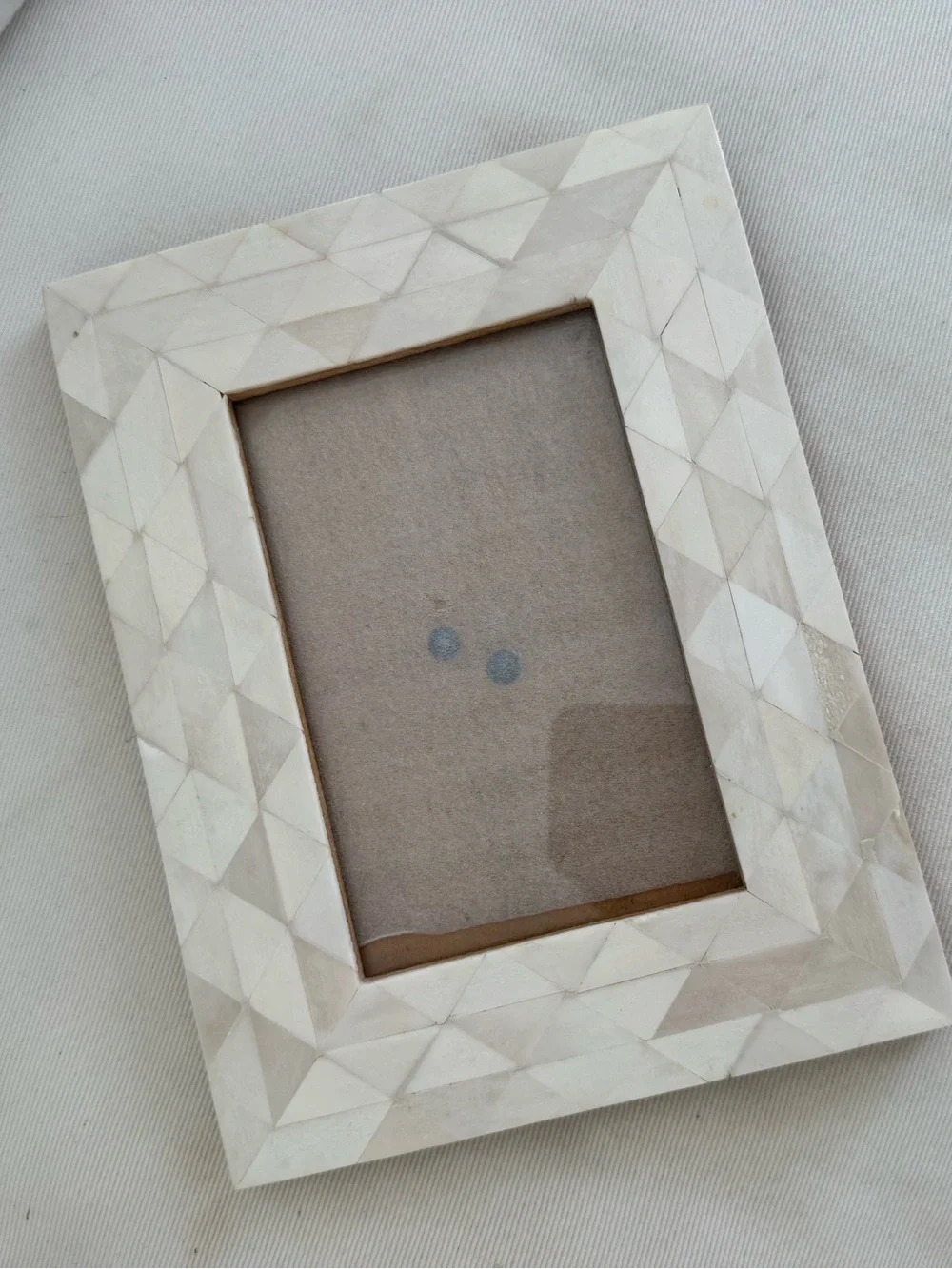Bone Inlay 4x6 Photo Frame